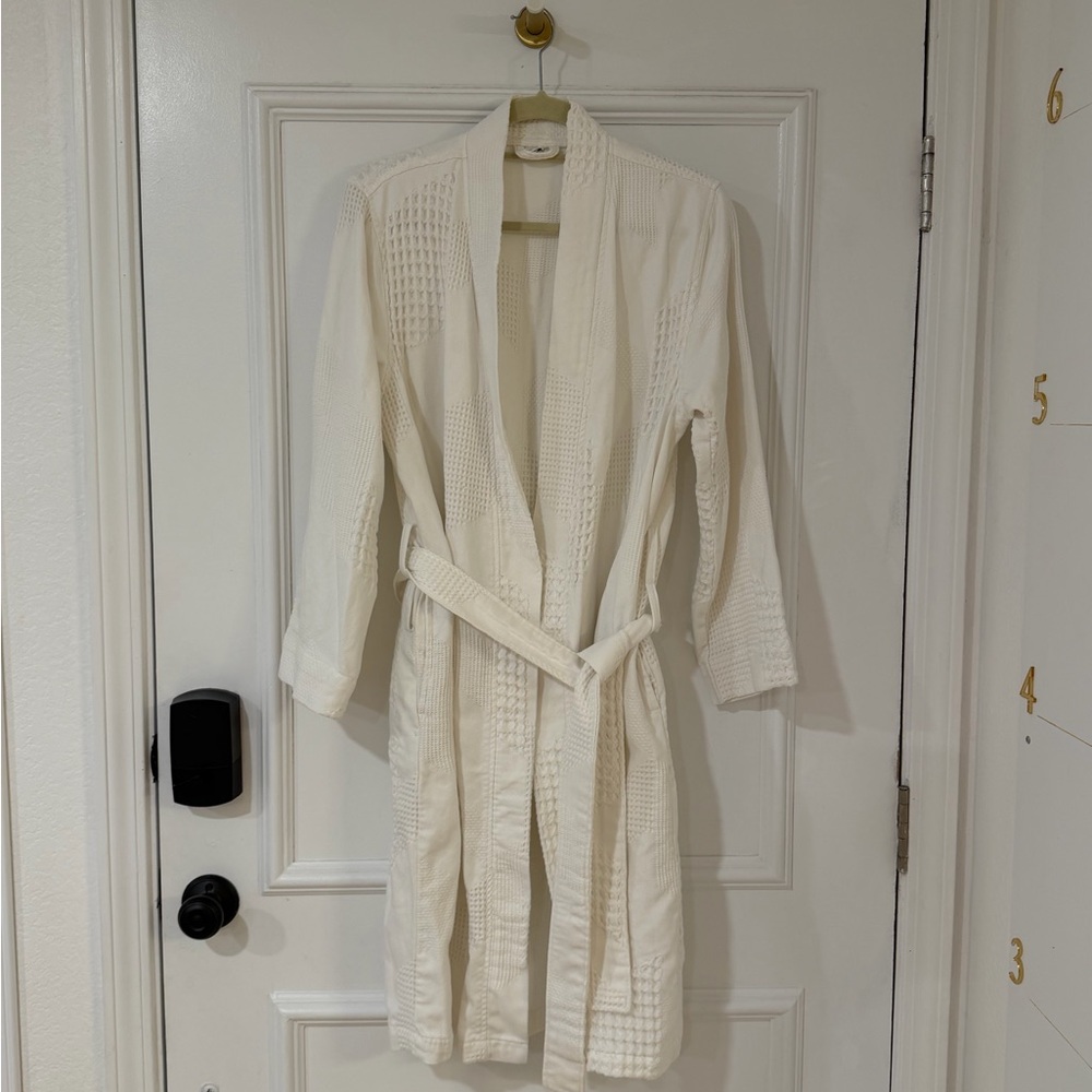 West Elm Robe | Geo Waffle Organic Cotton